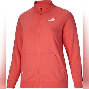 Puma Women's Power Tape Full-Zip Jacket Salmon (more like Coral) Size XL